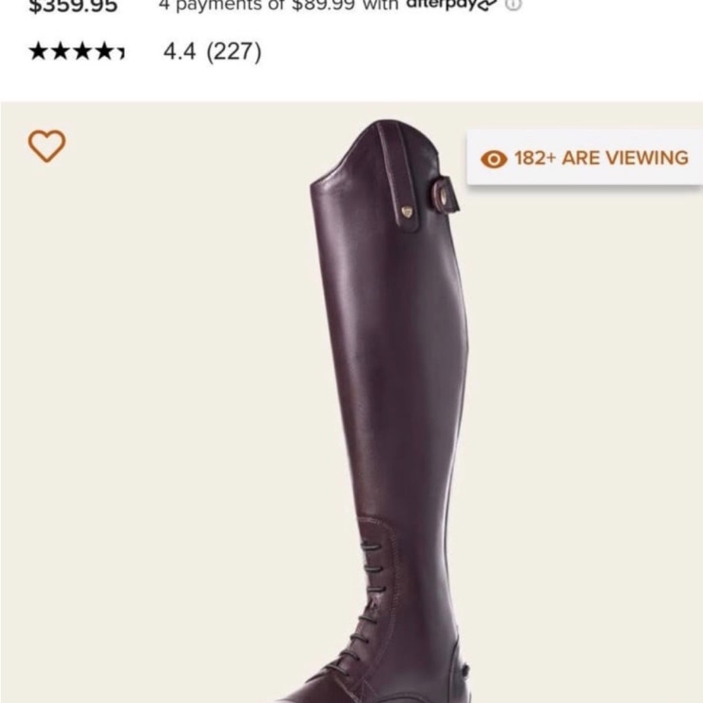 Ariat Leather Riding Boots in Tan